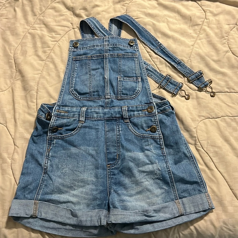 Free People Ziggy short overalls